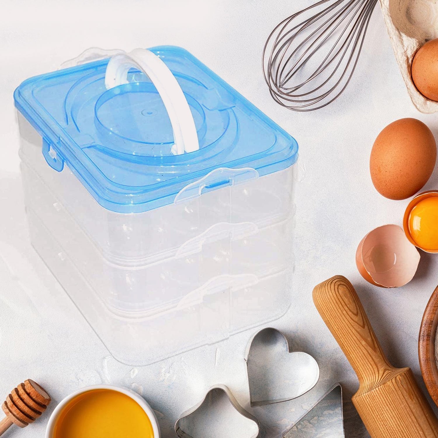 3-Layer Plastic Refrigerator Egg Storage Box (36 Grid) 3-Layer Plastic Refrigerator Egg Storage Box (36 Grid)
